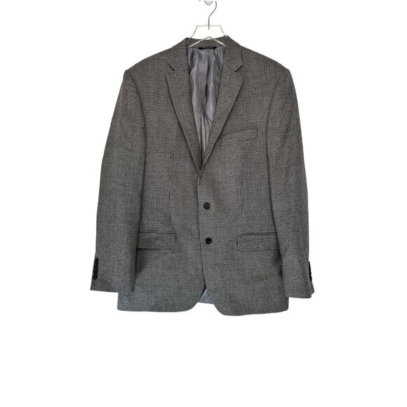 Ralph Lauren Men's Wool Houndstooth Business Career Blazer Sport Coat Size 42L - Picture 1 of 10